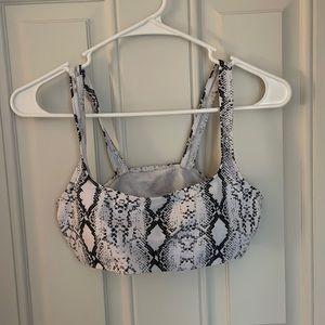 Shein Snake print bikini top